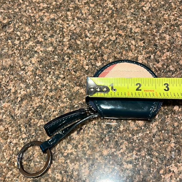 BURBERRY GREEN BROWN NOVA CHECK MINI COIN KEYCHAIN PURSE-RARE! - Picture 13 of 14